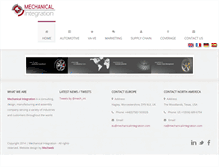 Tablet Screenshot of mechanicalintegration.com